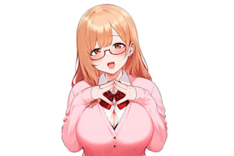 draw anime girl illustration, fanart sfw or nsfw