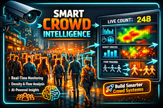 develop computer vision solutions for crowd monitoring and analysis