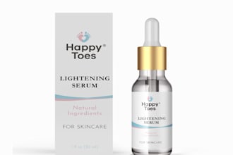 design skincare and supplement box and label packaging