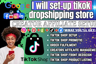 set up tiktok shop tiktok dropshipping tiktok shop marketing tiktok optimization