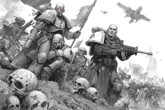 making your warhammer 40k art