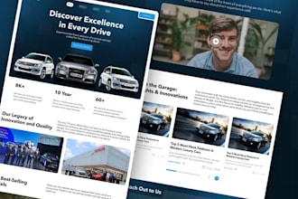 design car rental website, truck, bike site, motor selling, dealership website