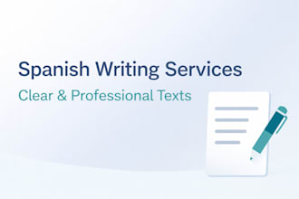 write clear and professional texts in spanish