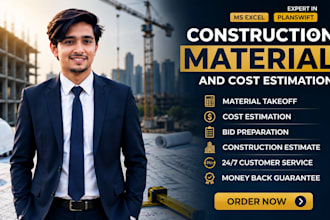 do construction estimating, material takeoff and cost estimation