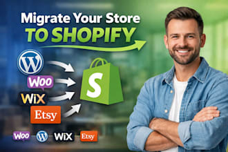 migrate your store to shopify from wordpress woocommerce wix or etsy