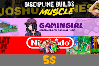 design a professional youtube profile picture and banner