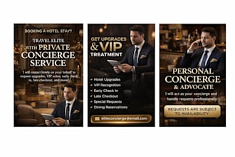 your travel concierge and request hotel upgrades and VIP perks