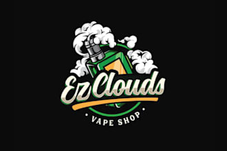 do a professional vape and e cigarette logo for your brand
