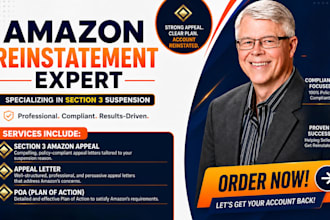 write amazon appeal letter and poa for section 3 suspension