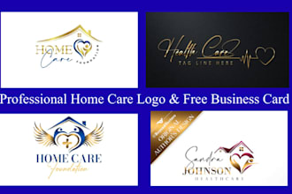 design a minimalist healthcare, dental, home care logo or brochure design