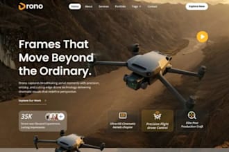 design indie filmmaker artist actor website theatre cinema drone portfolio site