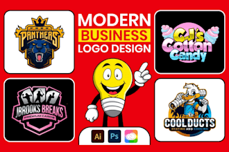 do modern minimalist business logo design for your brand