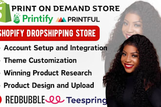 build shopify dropshipping store, shopify SEO, manage shopify store