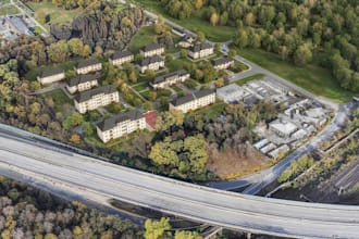 remodel aerial environment landscape,residential block,recreational space render
