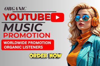 organic youtube music promotion to real and active  audiences