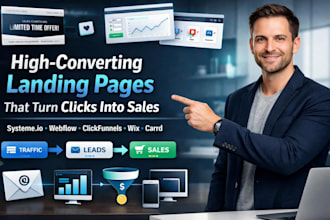 be your webflow carrd co clickfunnels systeme io wix website landing page expert