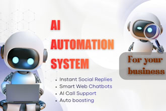 do ai automation system for social media, website and call