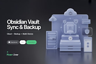 set up obsidian vault sync, backup, and cloud workflow