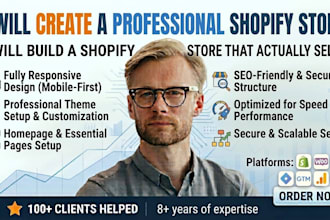 create a professional shopify store