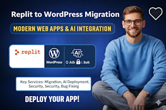migrate replit to wordpress deploy modern lovable ai replit web app oauth bolt
