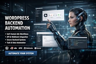 build wordpress backend automation systems with self host on n8n