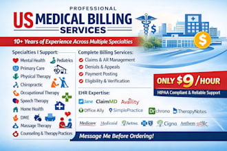 work as a US medical billing and credentialing specialist