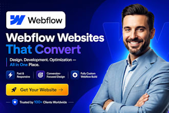 develop a professional webflow website