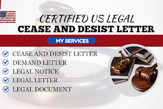 draft demand, cease and desist, eviction, or legal notice letters