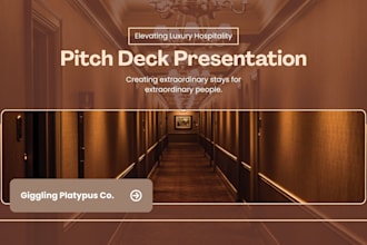 design powerpoint presentation pitch deck, redesign investors deck wellness deck