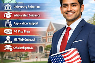 be your consultant  for admission and scholarships in USA