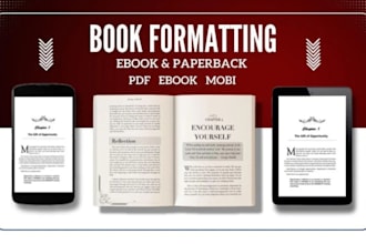 format your kindle manuscript and deliver ebook layout design for amazon KDP