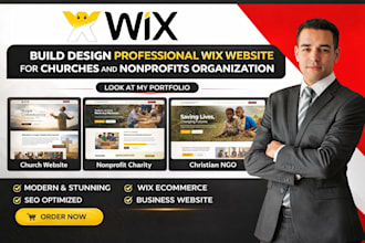 wix website design church website chritable website donation website wix expert