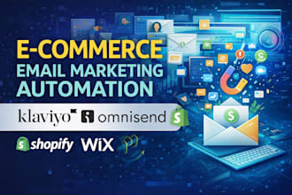 integrate shopify wix with klaviyo omniscend email template automation setup esp
