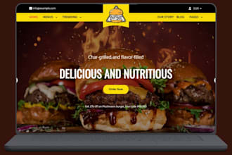 design food delivery shopify store meal prep website food website food store