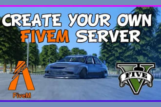 setup a full fivem server with ui jobs cars and maps