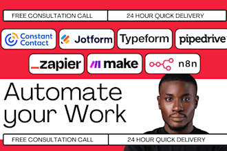 typeform jotform docusign pipedrive ai monday automation zapier make n8n setup