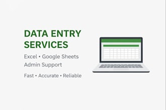 handle data entry and excel spreadsheet tasks