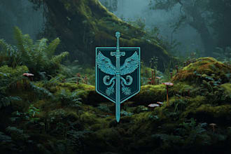 design awesome rpg fantasy or sci fi logo for you