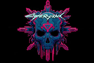 create glitchy cyberpunk logo intro