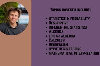 help format statistics, mathematics, algebra, and calculus tasks