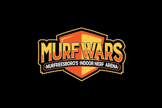 design innovative logo for a fun and new nerf war arena