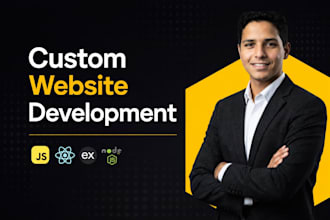 do custom website development as a full stack web developer