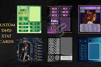 design dungeons and dragons character stat blocks