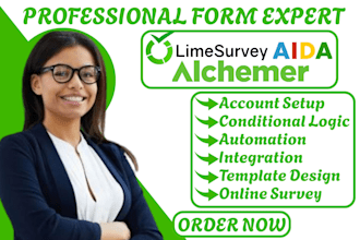 setup alchemer limesurvey outgrow aida forms surveymonkey gravity automation
