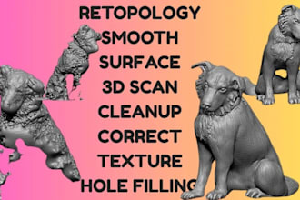 3d scan cleanup repair fix mesh and optimize stl obj files for 3d printing