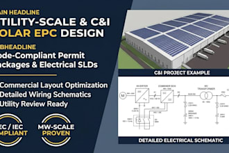 do utility scale and ci solar epc permit design and electrical sld