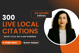 do 300 local citations and directory submission