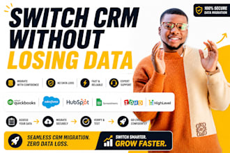 migrate data quickbooks salesforce hubspot spreadsheets zoho ghl CRM migration