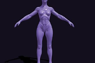 do game ready 3d character for game unity unreal engine 3d rigging or animation