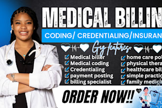 do medical billing, payment posting, credentialing, medical coding
